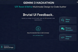 UX Roast & Refine (The Multimodal Design-to-Code Auditor)