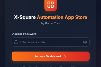 XSquare Automation App Store : Login password: x2apps