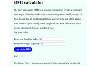 BMI-calculator