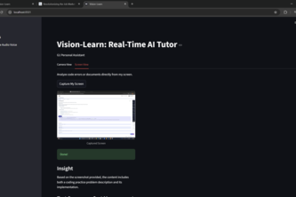 Vision-Learn: Real-Time AI Tutor