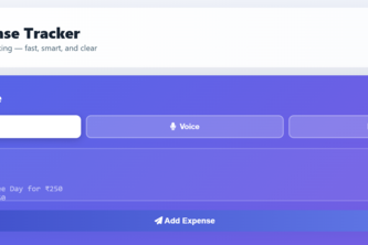 Expense Tracking System
