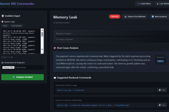 Gemini SRE Commander