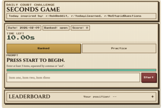 Seconds Game