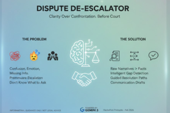 Dispute De-Escalator - Conflict to Calm
