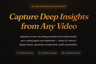 AnimSpec - Turn video insights into agent ready prompts