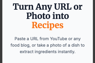 ChefExtract - Extract recipes from YouTube & cooking sites