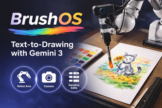 BrushOS: Text-to-drawing in the physical world with Gemini 3