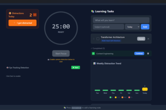 FocusForge - AI-Powered Learning Focus