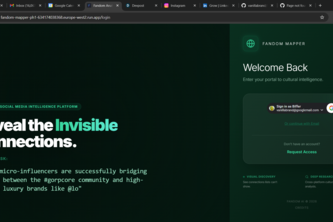 Fandom Mapper - Socia Media Search & Visualiser