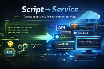 Script → Service: Turning Scripts into Scalable Services