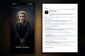 HistorAI: Live Historical AI Video Chats & Learning Reports