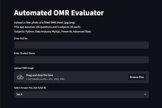 OMR Evaluator 