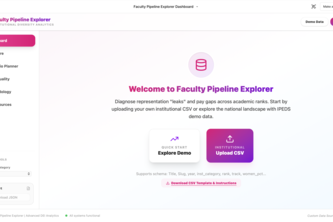 Faculty Pipeline Explorer
