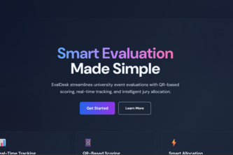 EvalDesk - Event Evaluation Management Platform