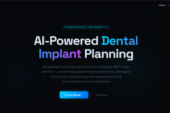 AI-Driven CBCT Implant Planning System