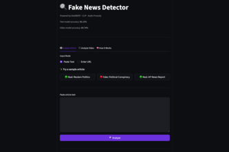 Fake News Detector (Multimodal)