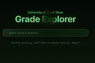 UNT Grades