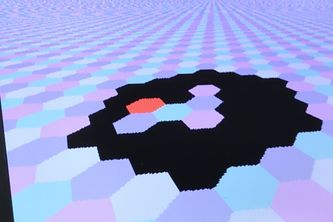 FPGA hexagon video game