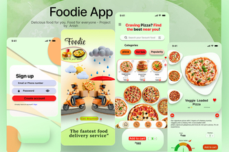 Foodie Food Deiivery App UI/UX Design
