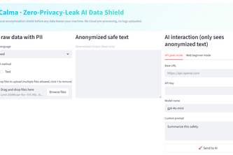 GoCalma Shield: Local AI Data Redaction