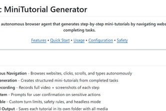 Agentic MiniTutorial Generator