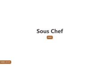 Sous Chef | Your AI cooking assistant