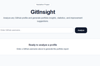 GitInsight - GitHub Portfolio Analyzer