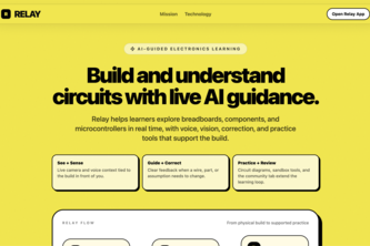 Relay — Real-Time Voice & Vision Lab Tutor for Electronics 