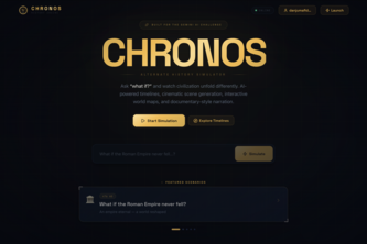 Chronos-Alternate History Simulator