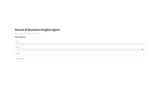Secure AI Business Insights Agent