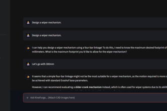 KineForge AI: Text-to-Mechanism Synthesis