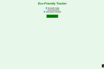 Eco-Friendly Tracker