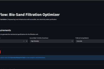 AquaFlow: Bio-Sand Filtration Optimizer