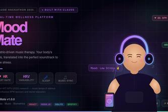 MoodMate, AI-Powered Wellness Through Music | Devpost