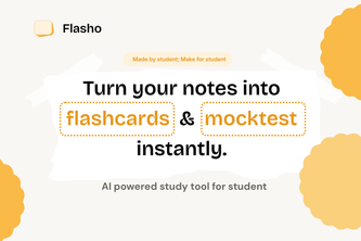 Flasho : AI Flashcard & Mock Test Generator