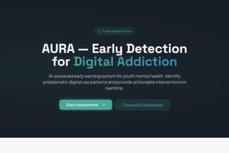 AURA: AI Early Warning for Youth Digital Addiction