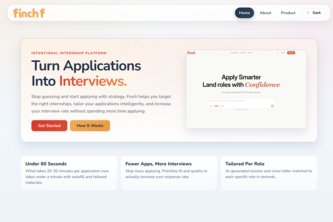Finch Startup Website