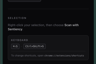 Sentiency - Real Time AI Prompt Injection Detection