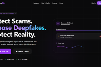 EmpowerNet – AI Deepfake and Scam Detection Platform