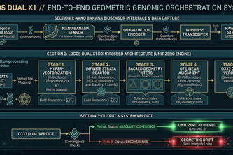 LOGOS DUAL X1: UNIT ZERO Deterministic Genomic Stabilizer. 