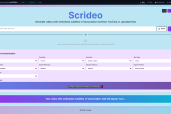 Scrideo – AI Captioning for Inclusive Access