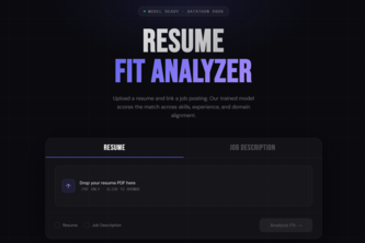 Resume Fit Analyzer