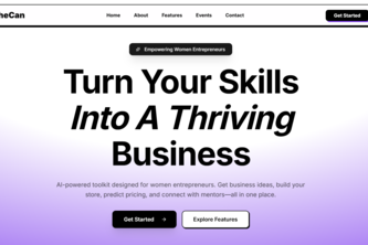 SheCan – AI-Powered Micro-Entrepreneurship Toolkit for Women