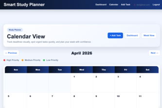 Smart Study Planner