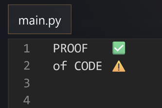  Proof of Code
