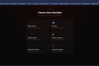 Unscripted:  Your script, Your story, You play.