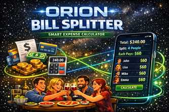 Orion Bill Splitter - Smart Expense Calculator