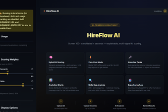 HireFlow AI — Fair & Explainable Hiring Engine