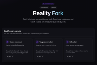 Reality Fork