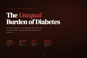 The Unequal Burden — Diabetes Equity Navigator